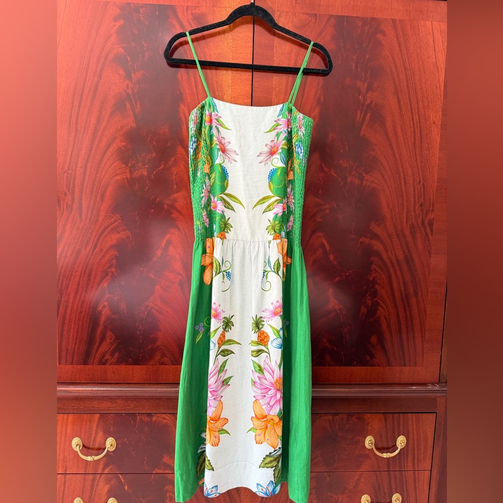 NWT Farm Rio Sweet Bloom Dreamscape Midi Dress M - Picture 7 of 17